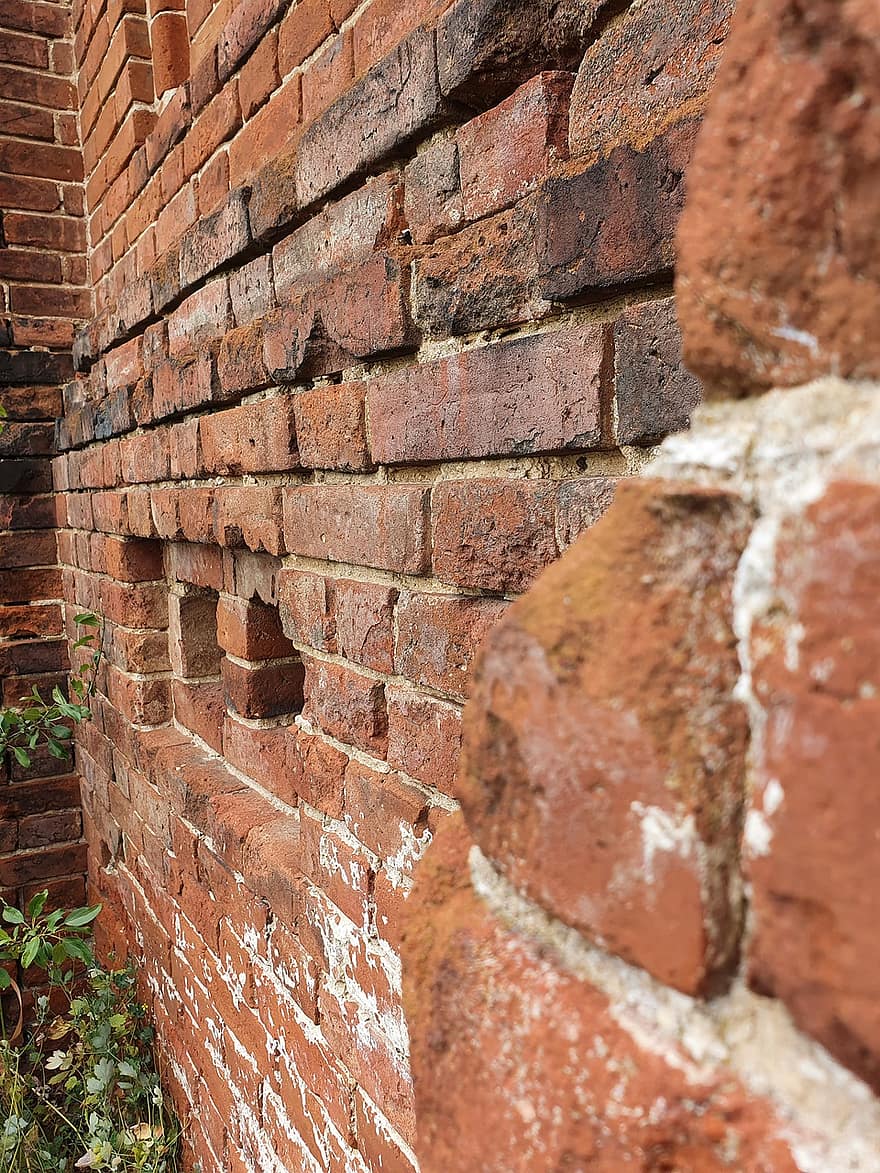 Wall, Brick, Red, Old, Building, Church