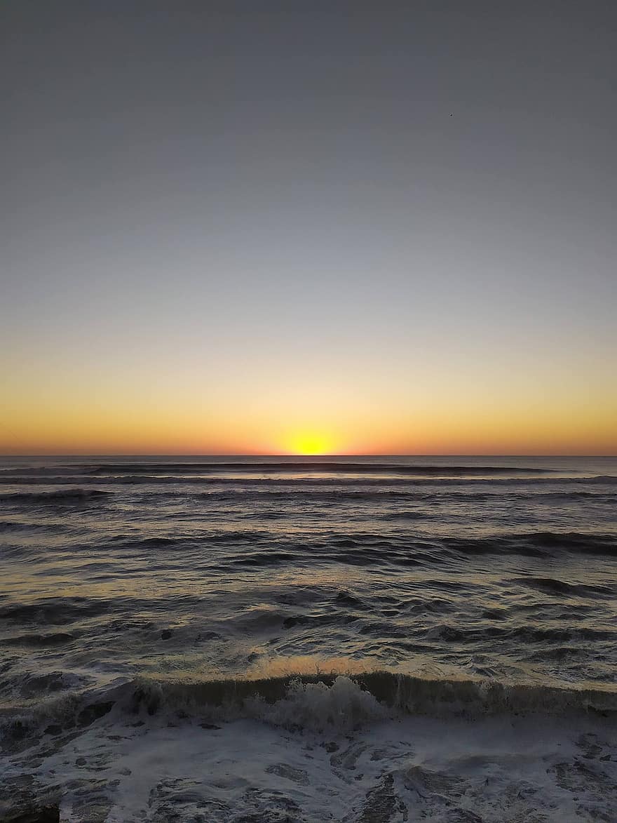 सूर्योदय, समुद्र, बीच, प्रकृति, परिदृश्य, शांत, सागर, सुबह, आकाश
