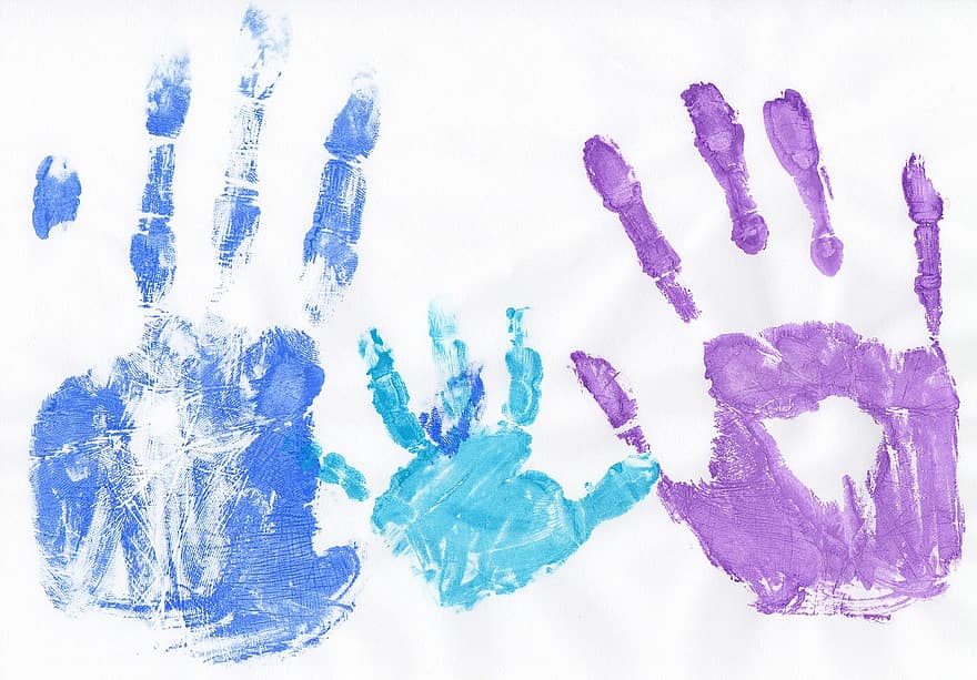 kezek, személyes, emberi, szín, család, nyomás