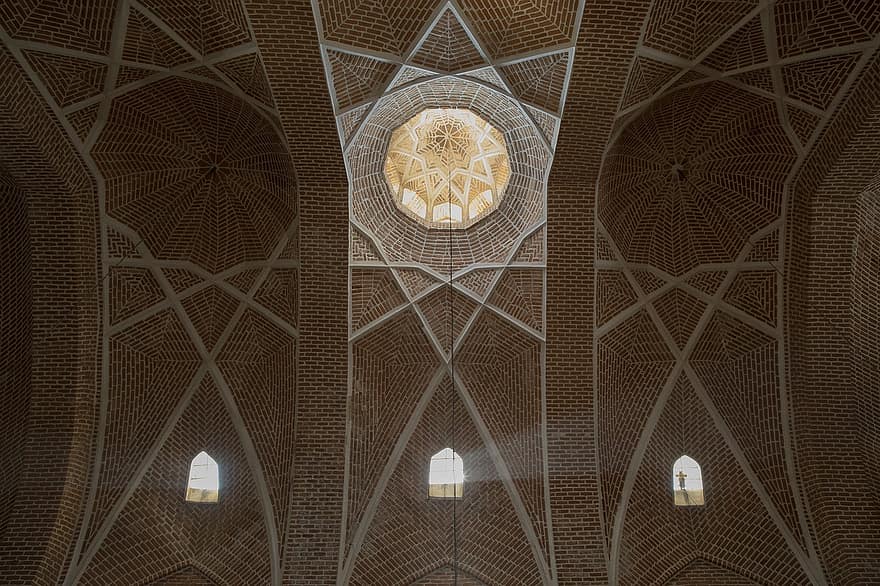 Tabriz, Irán, emlékmű, tabriz nagy bazár, mennyezet, belső, építészet, történelmi, Irán építészet, Művészet, kultúra