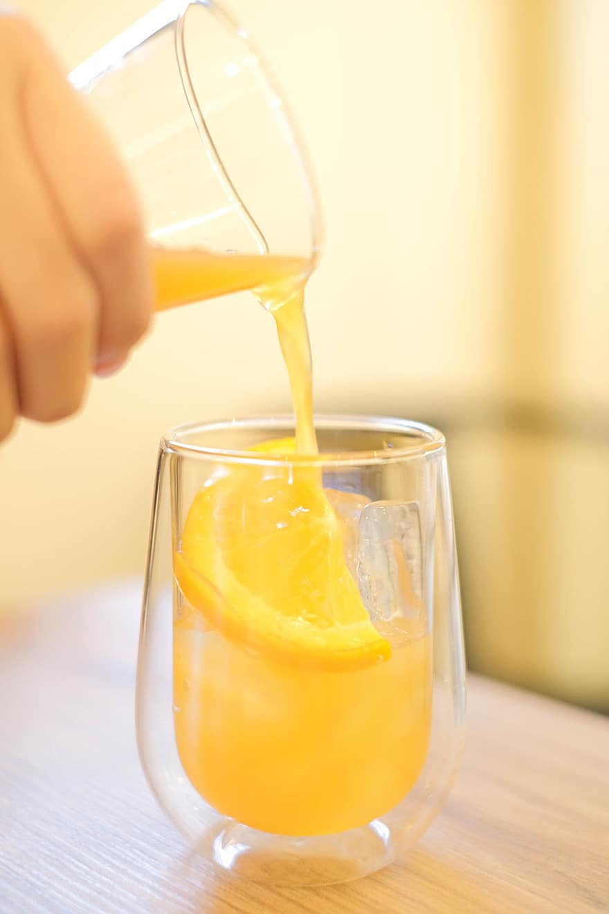 minuman, jus jeruk, segar, buah, Buahnya Asam