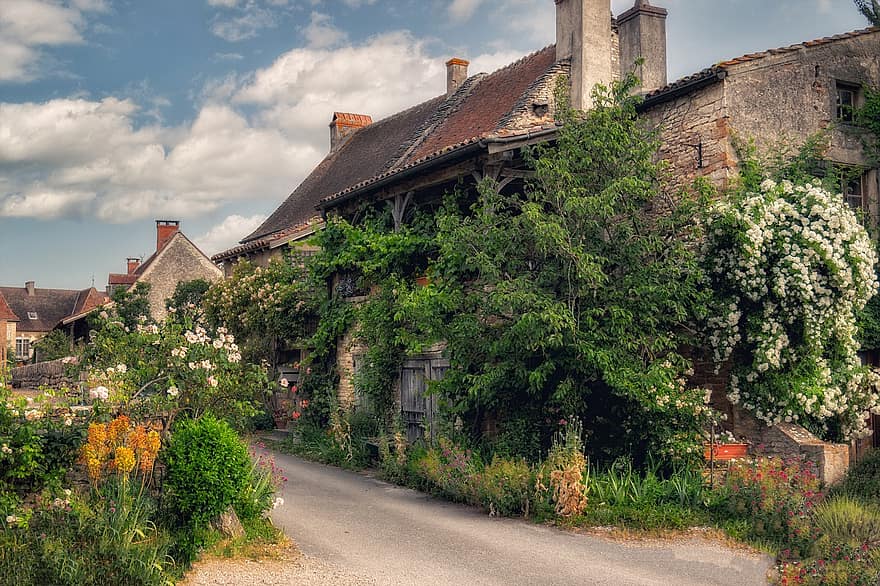 House, Rural, Village, Nature, architecture, old, building exterior, rural scene, roof, summer, built structure
