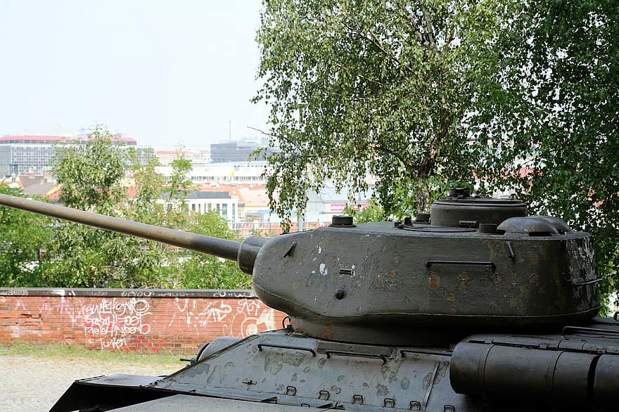 zbiornik, t-34, pojazd, broń, pojazd opancerzony, radziecki czołg, wojskowy, zsrr, pokaz, armia Czerwona, Rosyjski