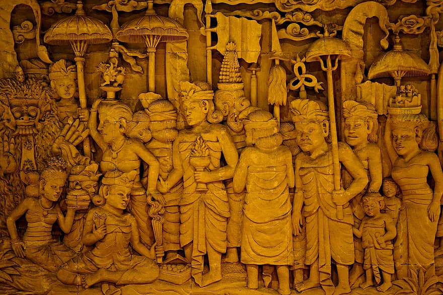 Relief, Bali Culture, Tourism, Art Craft