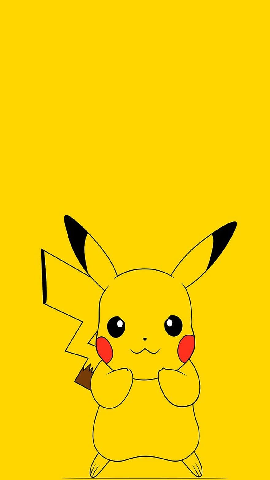 Pikachu, Покемон, характер, карикатура, сладък, тапети, геймър, мобилен телефон, ретро, деца