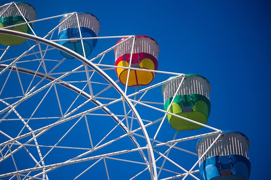 Carnival, Ride, Ferris Wheel, Attraction, Wheel, Sky, Gondolas