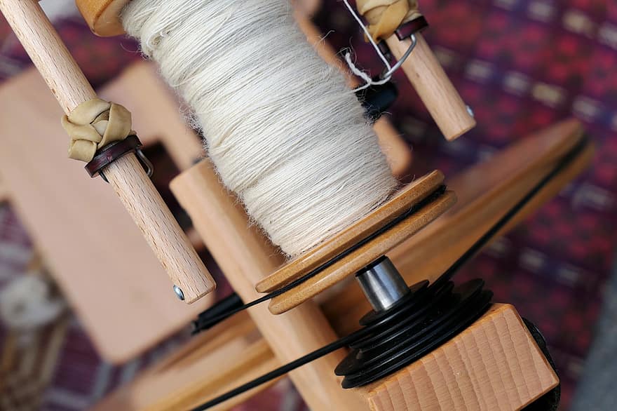 Yarn, Thread, Wool, Spindle, Craft, Handmade