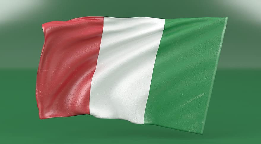 Itálie, vlajka, italština, mezinárodní, země, Evropa, Fotbal, zelená, sport, Řím, pizza