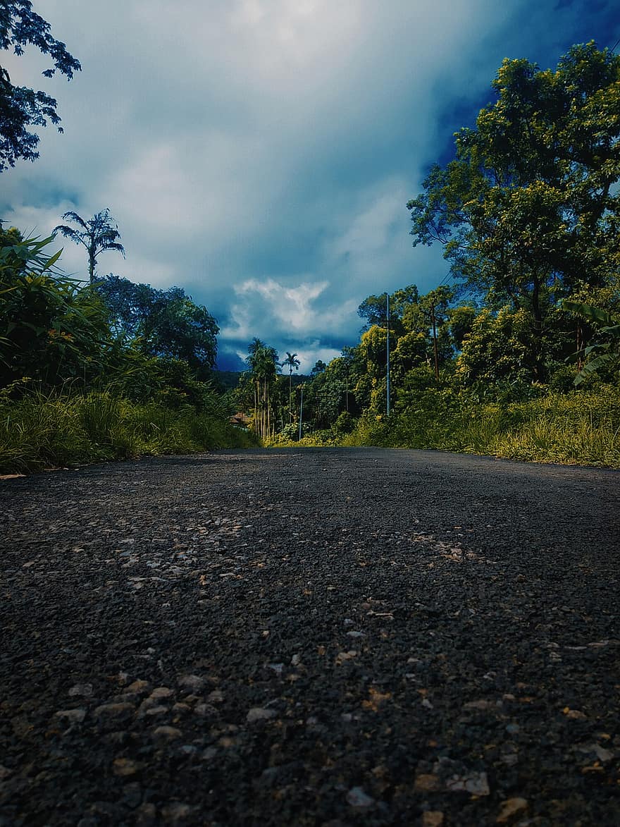estrada, campo, natureza, rural, ao ar livre, Vila Kudeng Thymmai