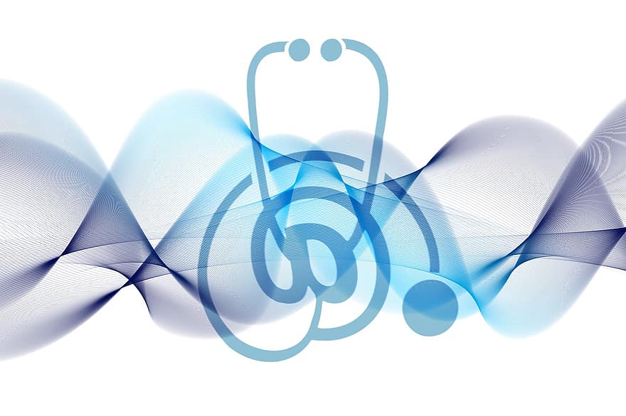 医療の、コンサルティング、オンライン、聴診器、医学、シンボル、脈動、健康管理、心臓病学、健康、シーク