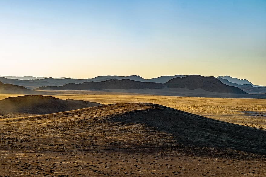 Desert, Sand, Mountains, Safari, Namibia