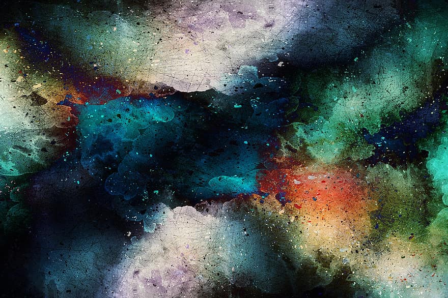 Background, Art, Abstract, Watercolor, Vintage, Galaxy, Sky, Colorful, Texture, Artistic, Design