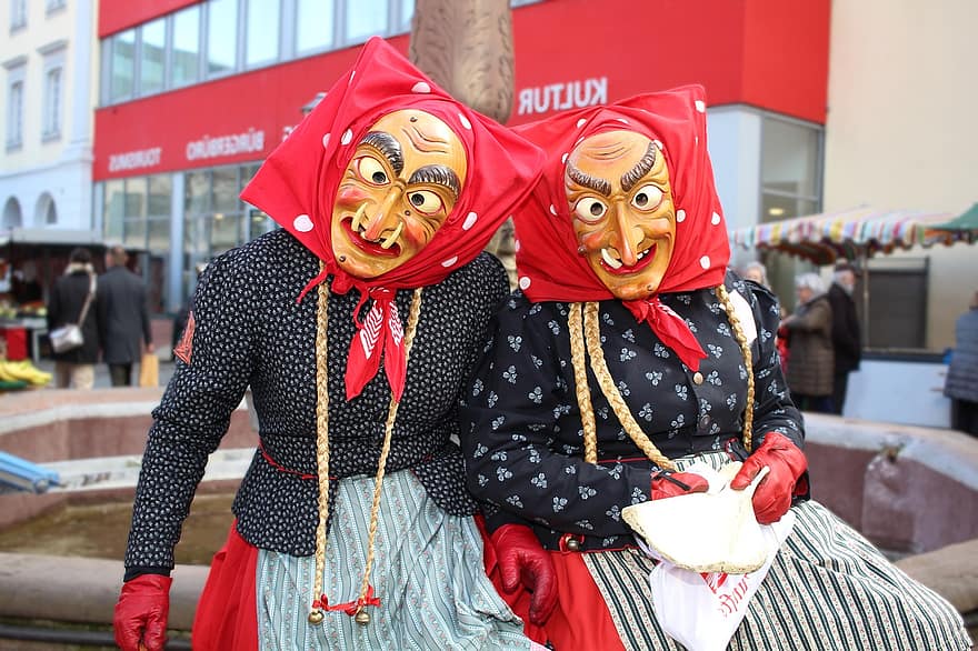 heks, karneval, Fasnet, fasent, Offenburg, Vsan, maske, tradisjon, Regional tollvesen, kulturer, menn