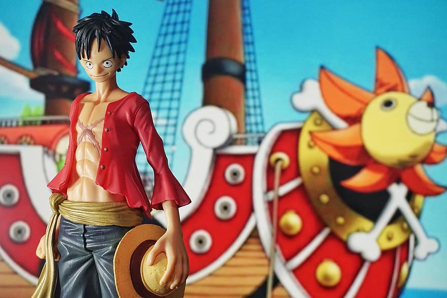 Toy, Anime, Character, Pirate, Male, Boat, Ship