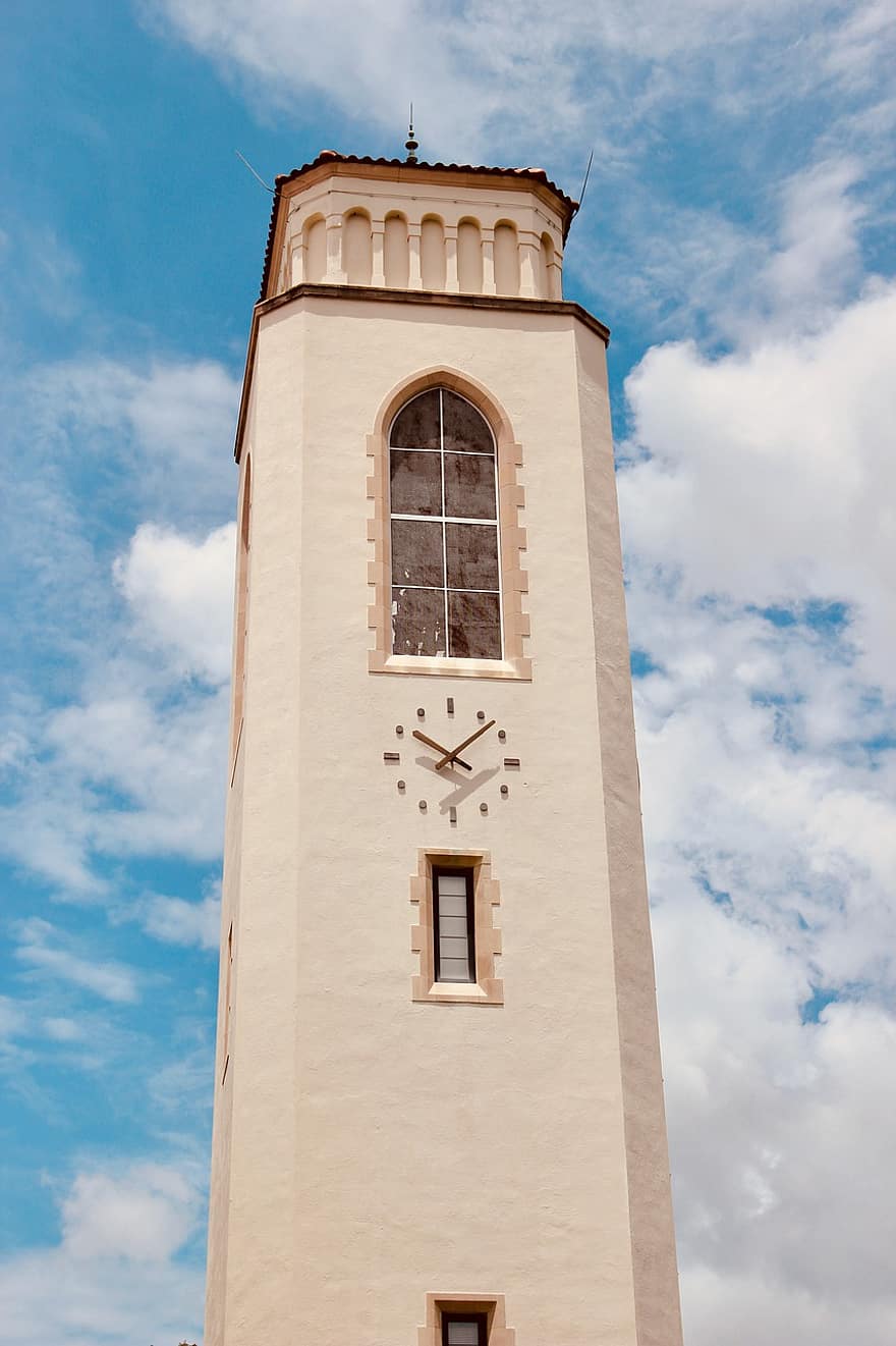 la tour, l'horloge, architecture, Ivoire, Château, citadelle, bâtiment, ciel, christianisme, religion, endroit célèbre