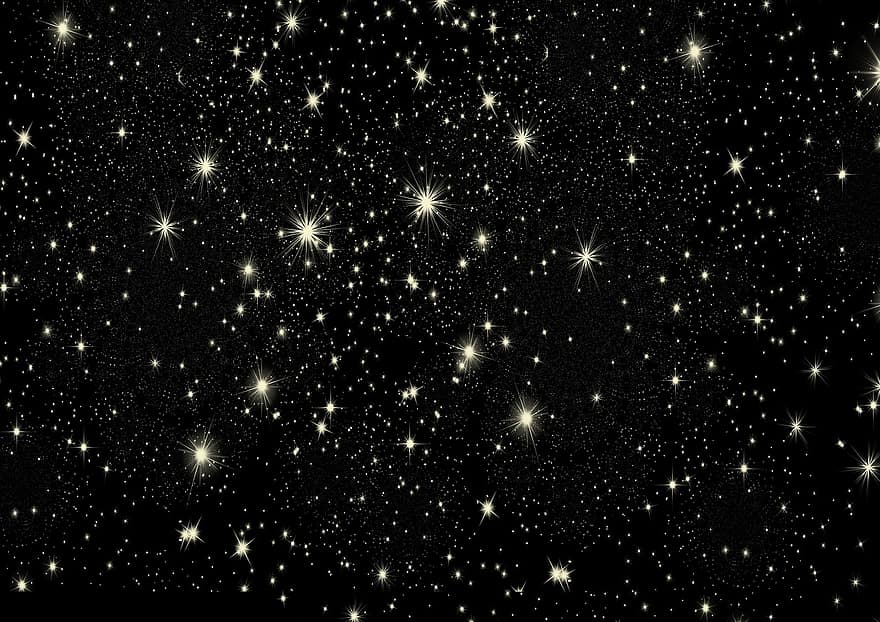 malam, bintang, langit berbintang, langit, Latar Belakang, struktur, tekstur, pola, ruang, alam semesta, galaksi