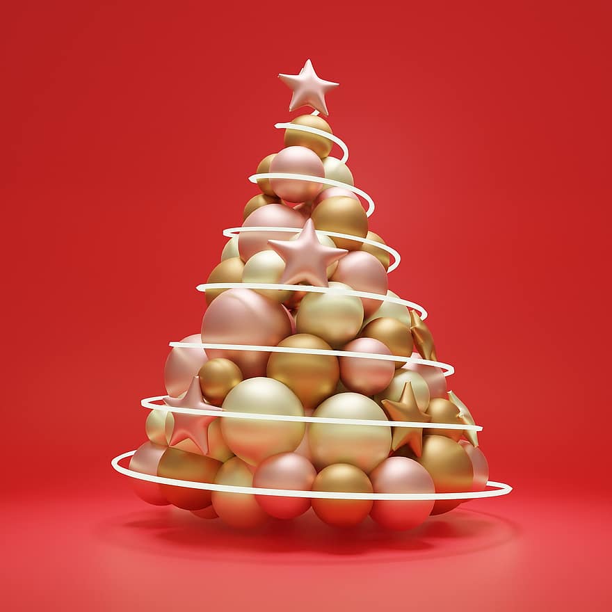 arbre, ornaments, decoració, Nadal, fons, festa, nadal, salutació, banner