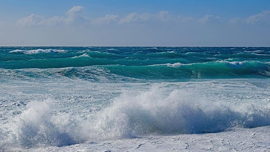 Waves, Water, Splash, Sea, Seascape, Beach, Ocean, Travel, Exploration, Outdoors, wave