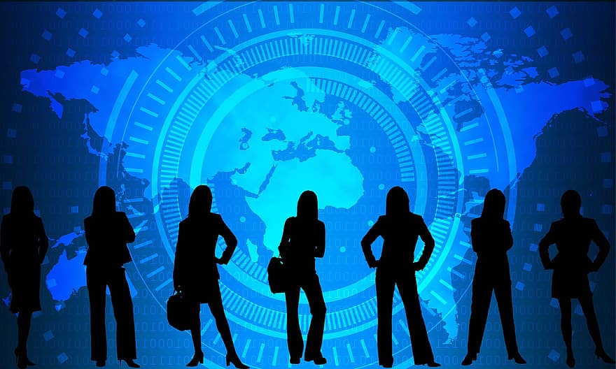 perempuan, pengusaha, profesional, perusahaan, eksekutif, percaya diri, tim, bisnis, keberhasilan, berhasil, global