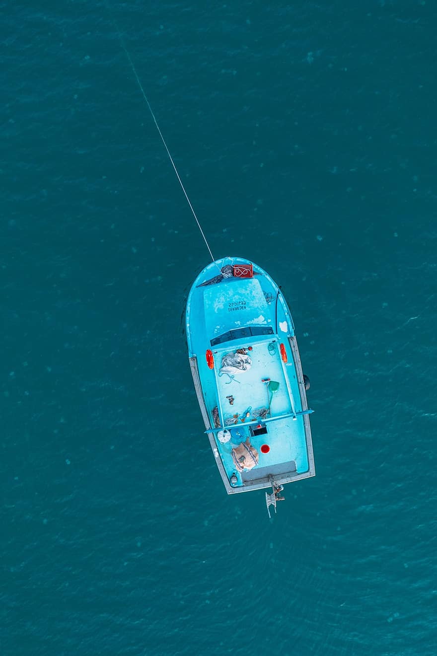 Sea, Boat, Travel, Water, Aerial View, Nature, nautical vessel, transportation, summer, vacations, yacht