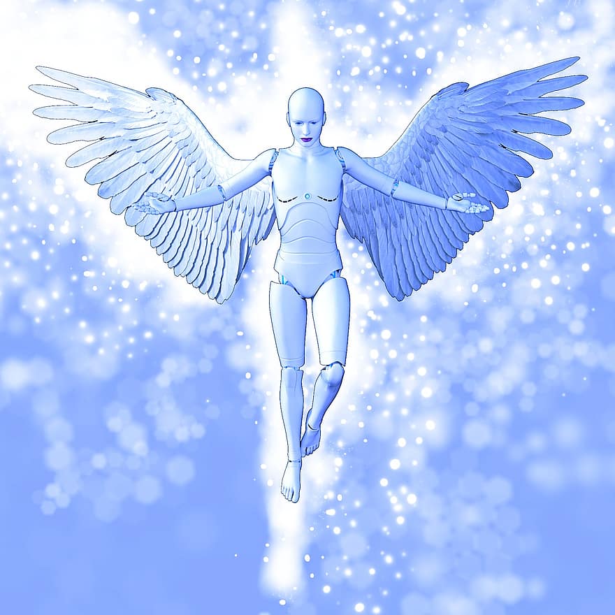 ангел, фантазія, небо, дух, крила, ангельський, перо, мир, фея, духовний, дівчина