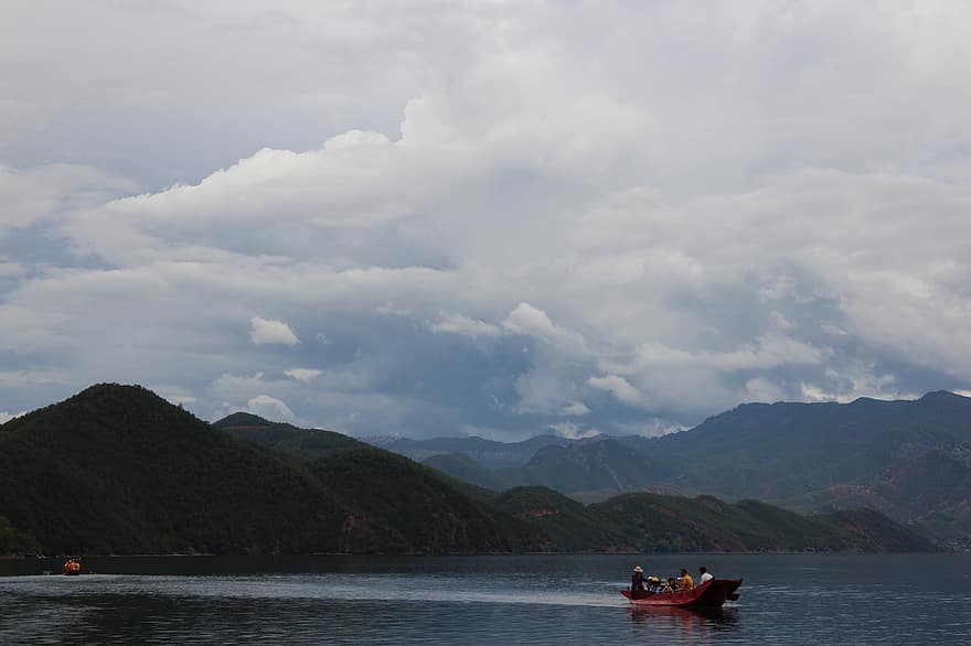 ทะเลสาป, เรือ, ทะเลสาบลูกู, ทางน้ำ, ภูเขา