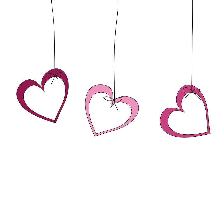 Valentins Dag, valentinsdag, kærlighed, design, hjerter, sød, tegning, baggrund, gave, sløjfe, hjerte form