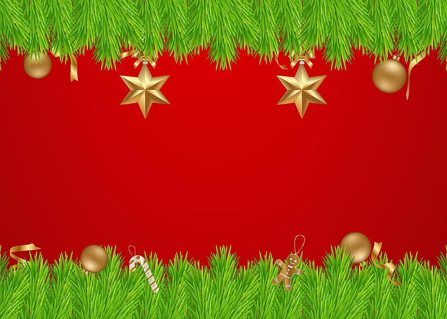 jul, dekorative, ferie, baggrund, festlig, fest, sæson, vinter, banner, tapet, lystig