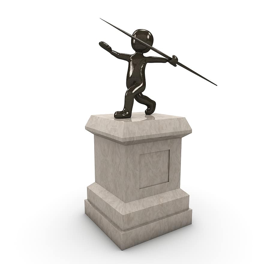 monumento, lancia, Olimpia, vigore, globo, metallo, scultura, punto di riferimento