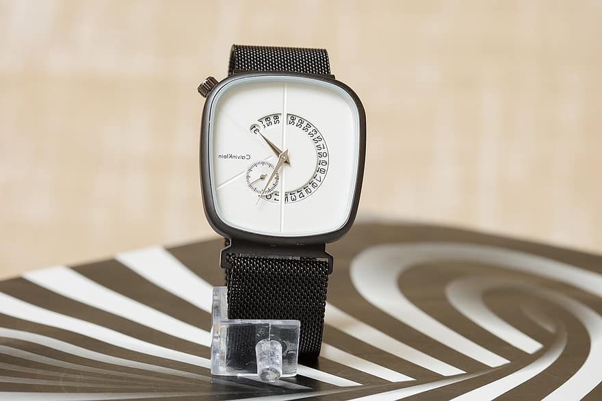 armbåndsur, se, tid, Calvin Klein, timer, minutter, timepiece, tilbehør, mote, designer