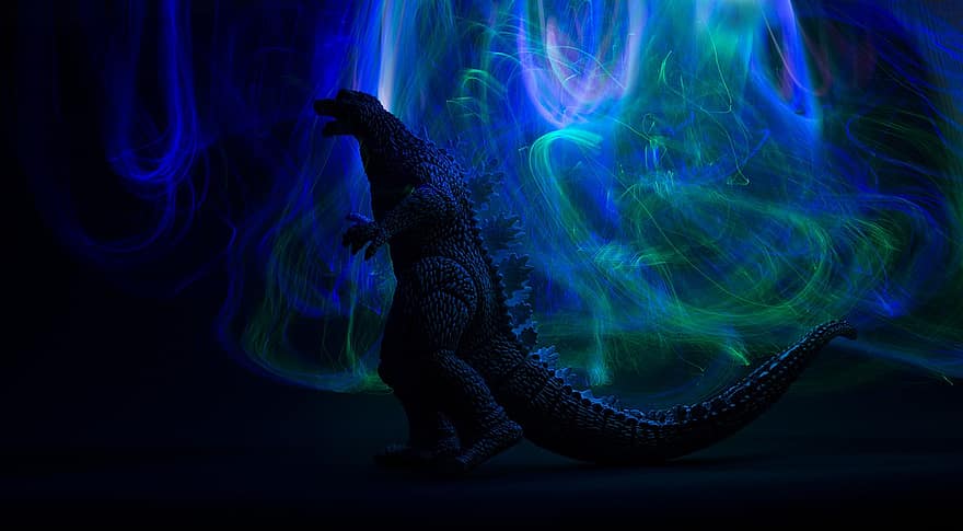 Godzilla, brinquedo, zelight
