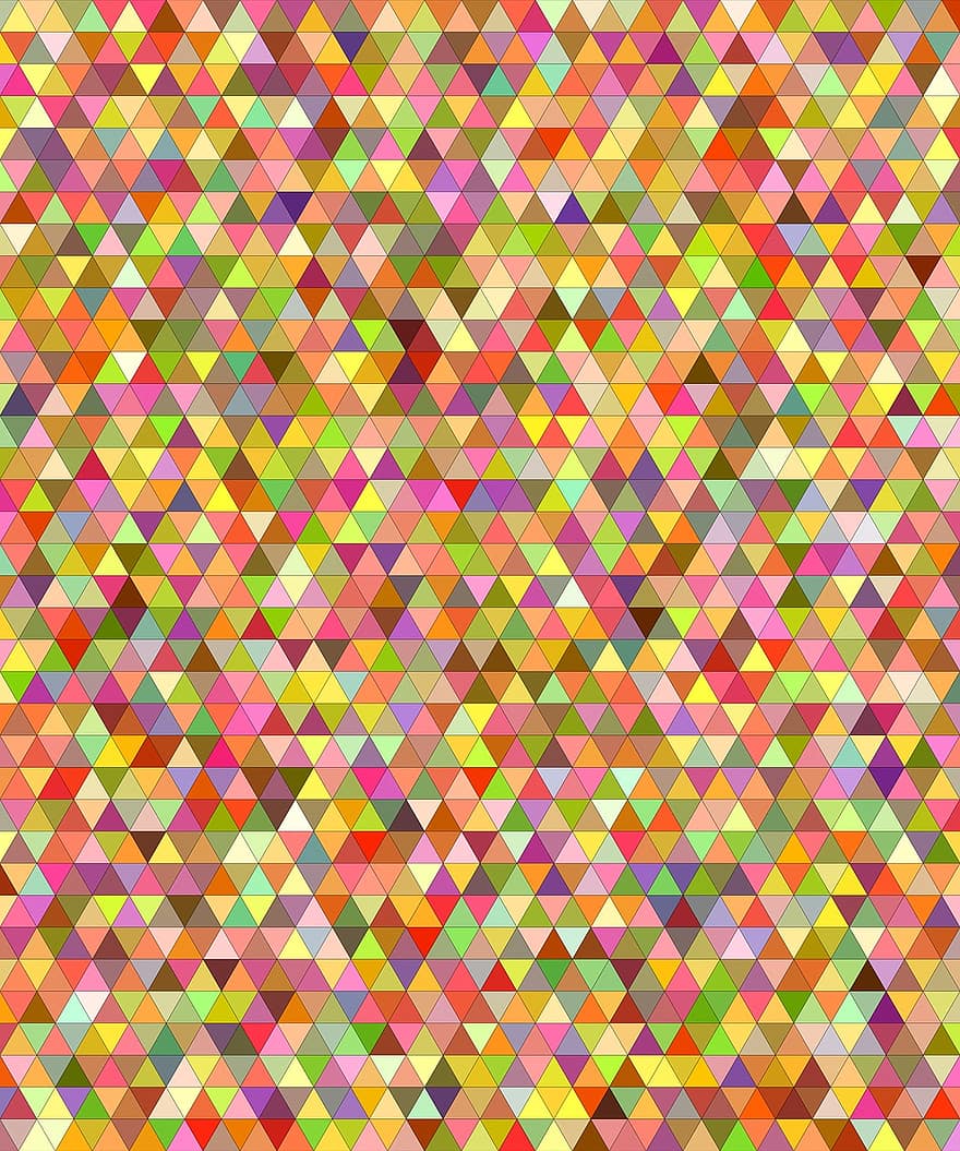 flerfarvede, farverig, trekant, mosaik, flise, lav poly, toner, baggrund, trekantede, skygge, krystal