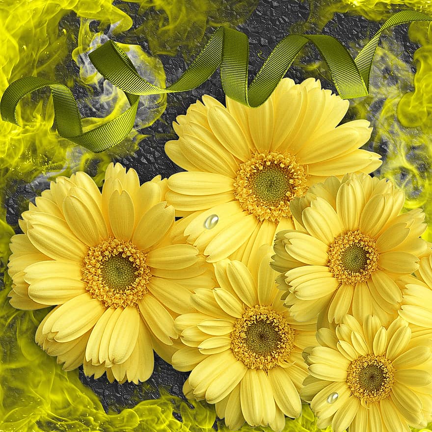 flor, las flores, Flores amarillas, jardín, primavera, florido, naturaleza