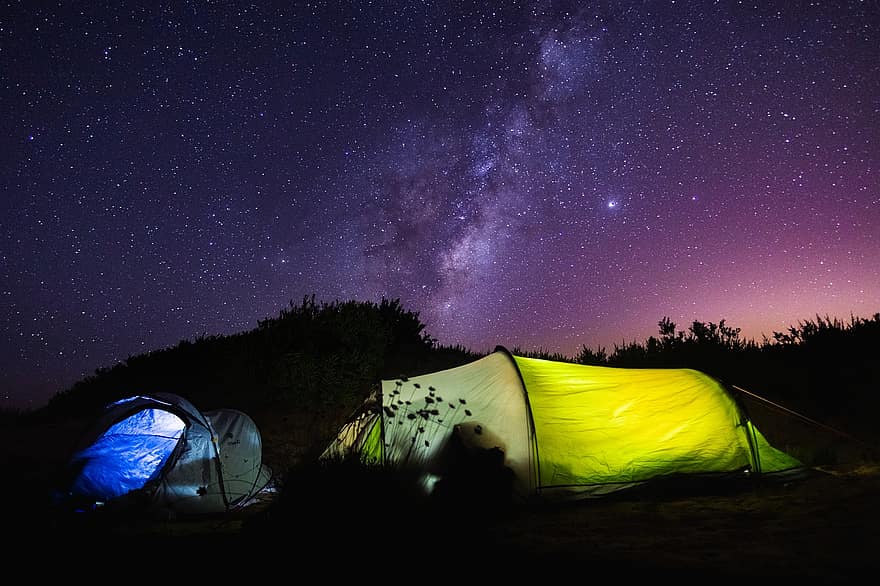 Portugal, camping, Melkweg, Lissabon, nacht, sterrenhemel