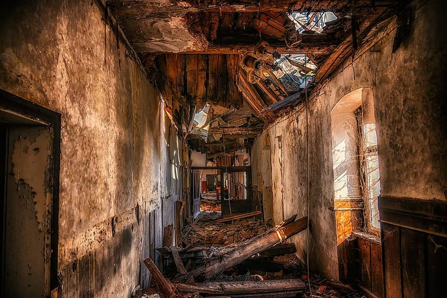 Ruin, Chaos, Collapse, Clutter, Demolition, Lost Places, Abandoned Places, Pfor, Real Estate, House, Old