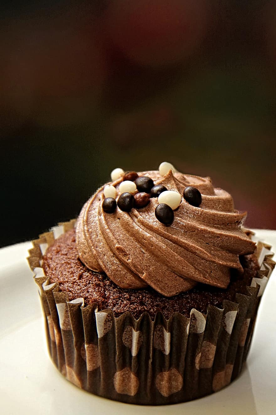 Schokoladen-Cupcake, Cupcake, Dessert, Gebäck, Süss, Snack