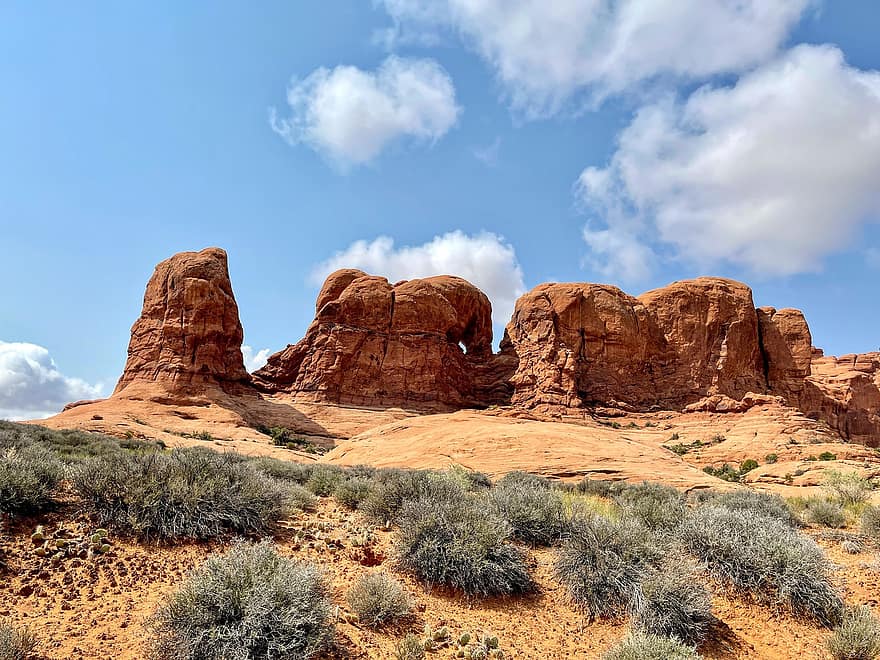 arkos nacionalinis parkas, utah, moab, raudonas roko, pobūdį, geologija, erozija, smiltainis, žygiai, Vakarų, į vakarus