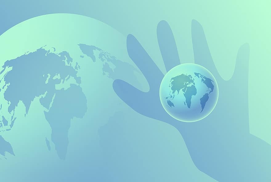 Hand, Holding, World, Globe, Worldwide, Concept, Conceptual, Protect, Hand Holding, Protection, Care