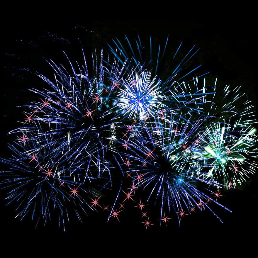 focuri de artificii, Anul Nou, ziua de anul nou, sărbători