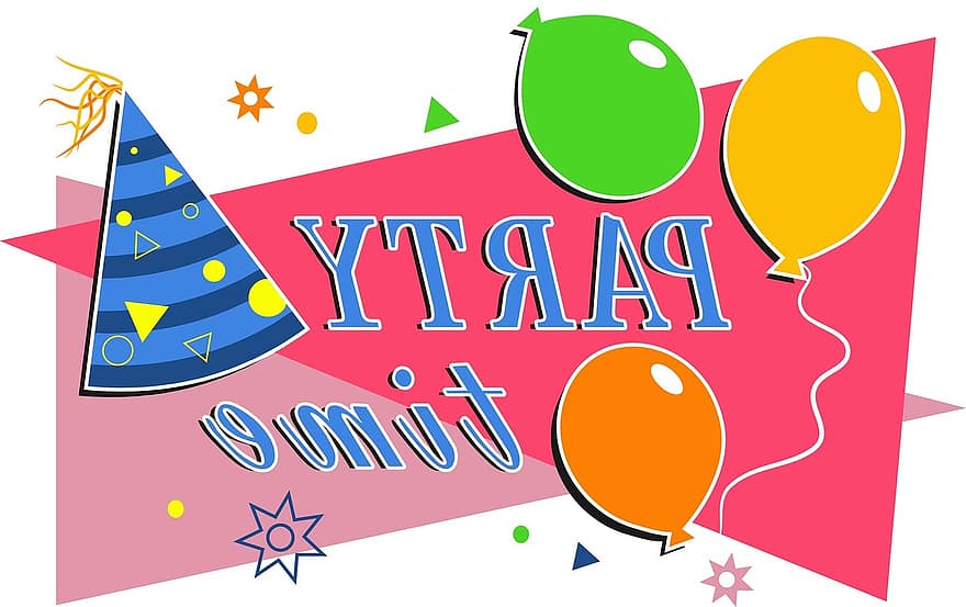 helligdage, lejligheder, fejre, fest, parti, parter, fødselsdag, balloner, tekst, udtryk, fødselsdagsfest