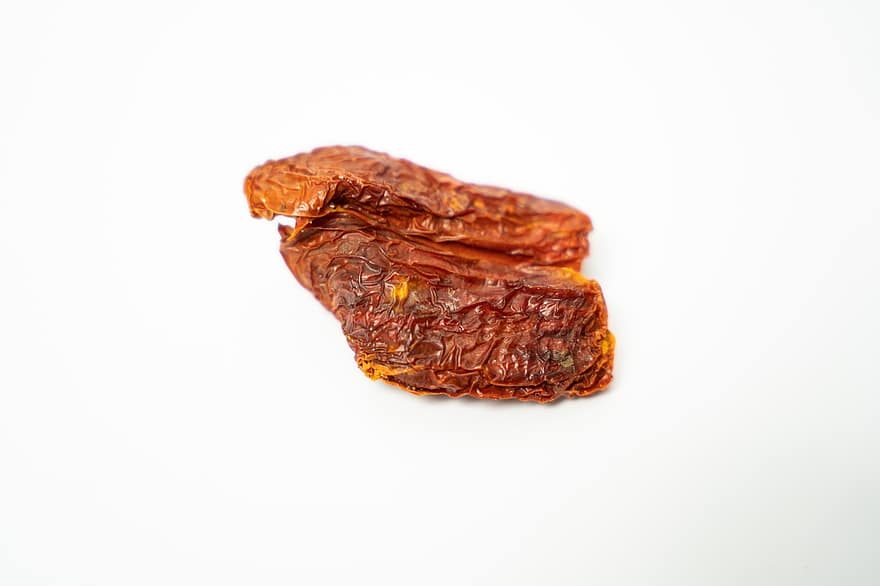 Dried Tomatoes, Dried Fruit, food, close-up, freshness, gourmet, snack, dessert, dry, spice, white background