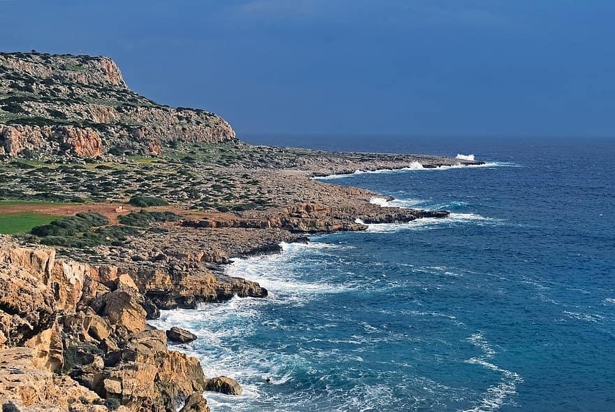 Costa, costa rocosa, mar, naturalesa, viatjar, exploració, paradís, destinació, oceà, a l'aire lliure, cavo greko