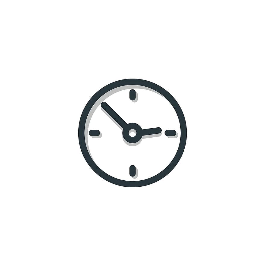 समय, आइकन, घड़ी, प्रतीक, संकेत, डिज़ाइन, इस घंटे, व्यापार, मिनट, वृत्त, समतल