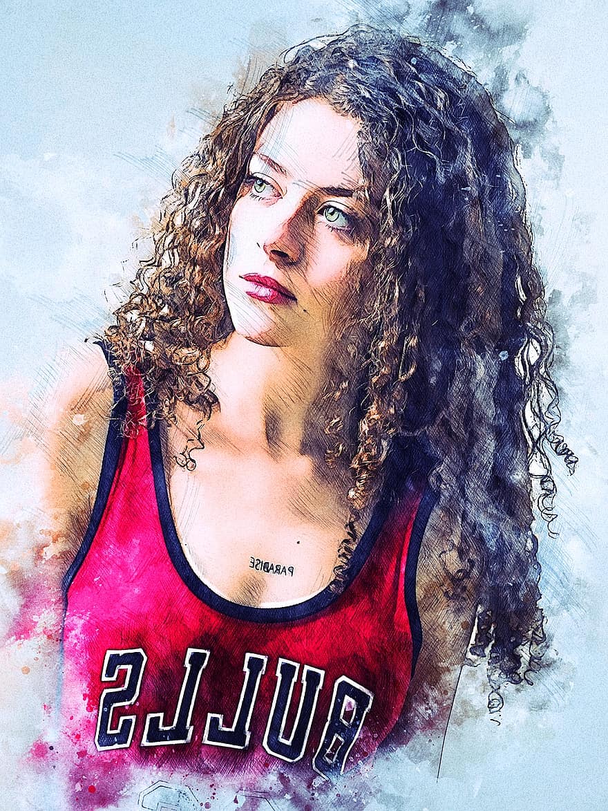 Woman, Girl, Female, Model, Beautiful, Fashion, Portrait, Human, Person, Curly Hair, Attractive