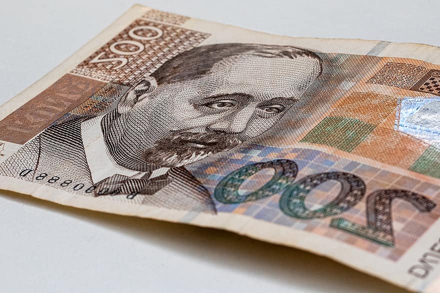 お金、紙幣、現金、ビル、マクロ、Hrvatska Kuna、通貨、クロアチア、くね、ファイナンス、銀行業
