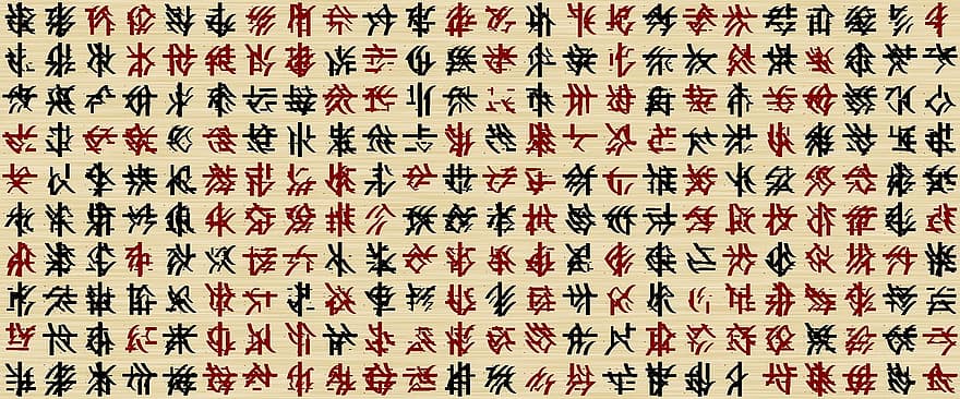 baneris, galvenes, japāņu, ķīniešu, simbols