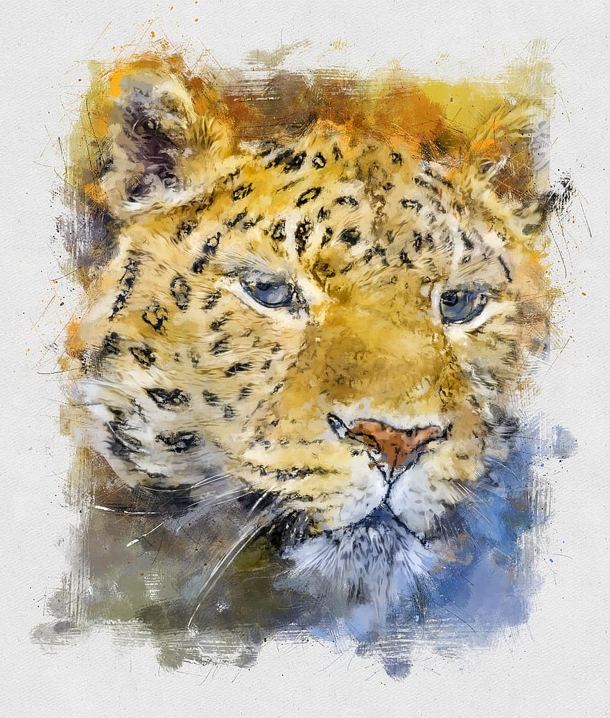 тварина, леопард, ссавець, мистецтво, малювання, ескіз, кішка, котячих, дикої природи