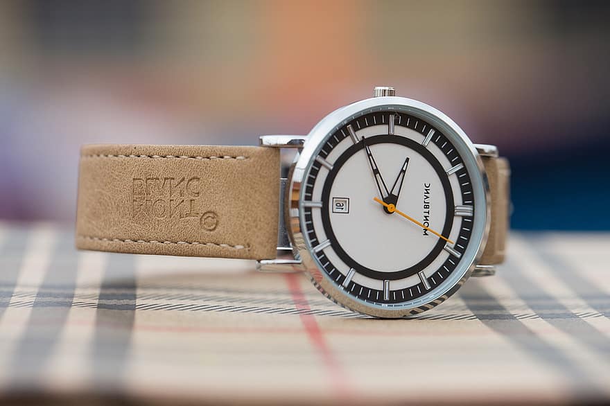 rellotge de polsera, veure, temps, Montblanc, hores, minuts, rellotge, accessori, moda, dissenyador