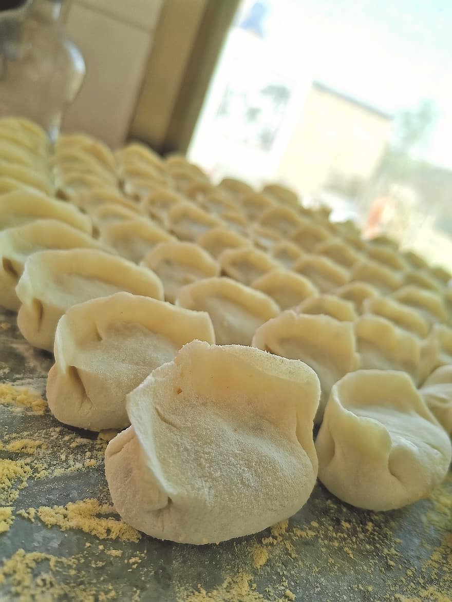 Dumplings, Dish, Food, Cuisine, Raw, Tasty, Delicious, Chinese New Year, Preparation, Kitchen