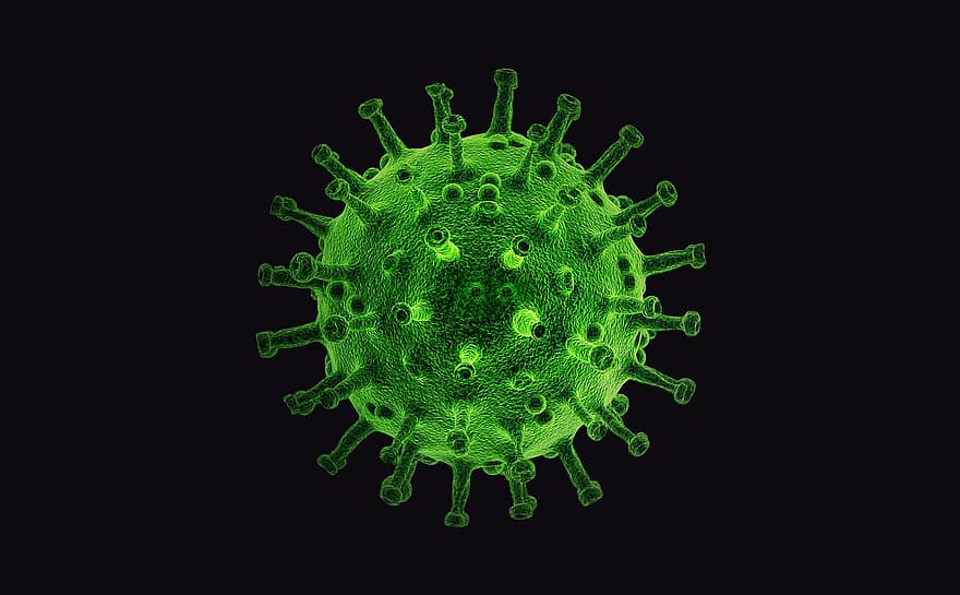 wirus, patogen, infekcja, biologia, medyczny, higiena, grypa, mikrob, korona, covid, transmisja